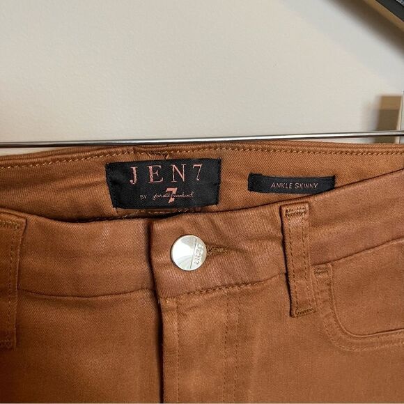 Jen7 by 7 For All Mankind Coated Ankle Skinny Jeans - Picture 5 of 9